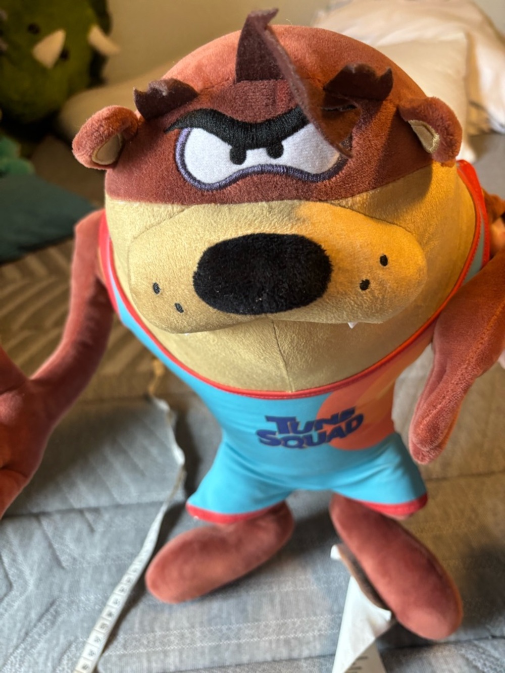 Looney Tunes Taz Plush Toy - Blue & Brown Tuned Squad Jersey